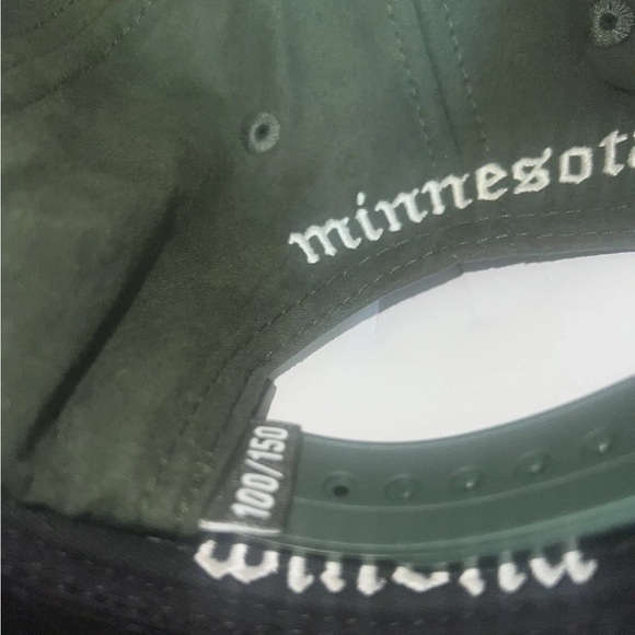 Urban Style Olive Green Cap with Embroidered Logo - Picture 3 of 4